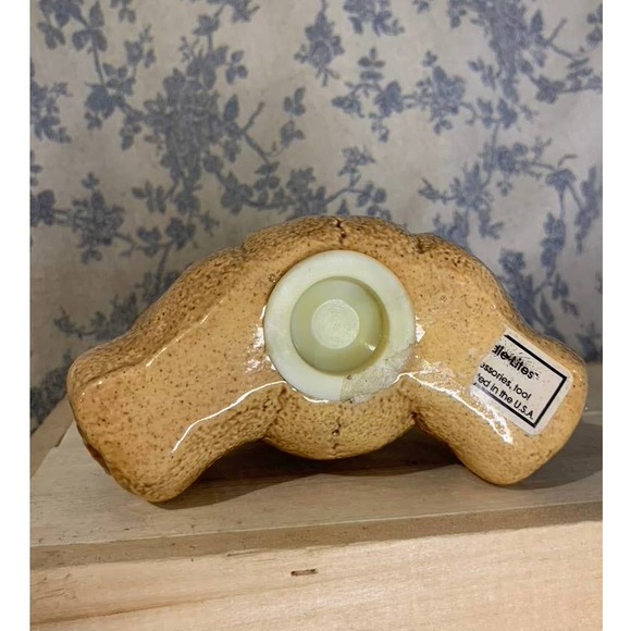 VTG Kiddie-Lites Teddy Bear Han Painted Ceramic Piggy Bank - Picture 7 of 7